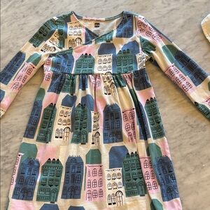 Tea Collection Multicolor Cityscape Dress